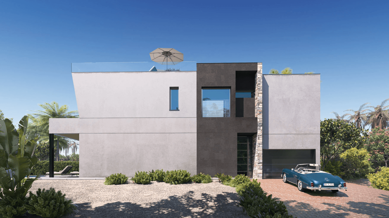 Nieuwe villa met privézwembad en open uitzicht in Calpe - Oplevering 2026