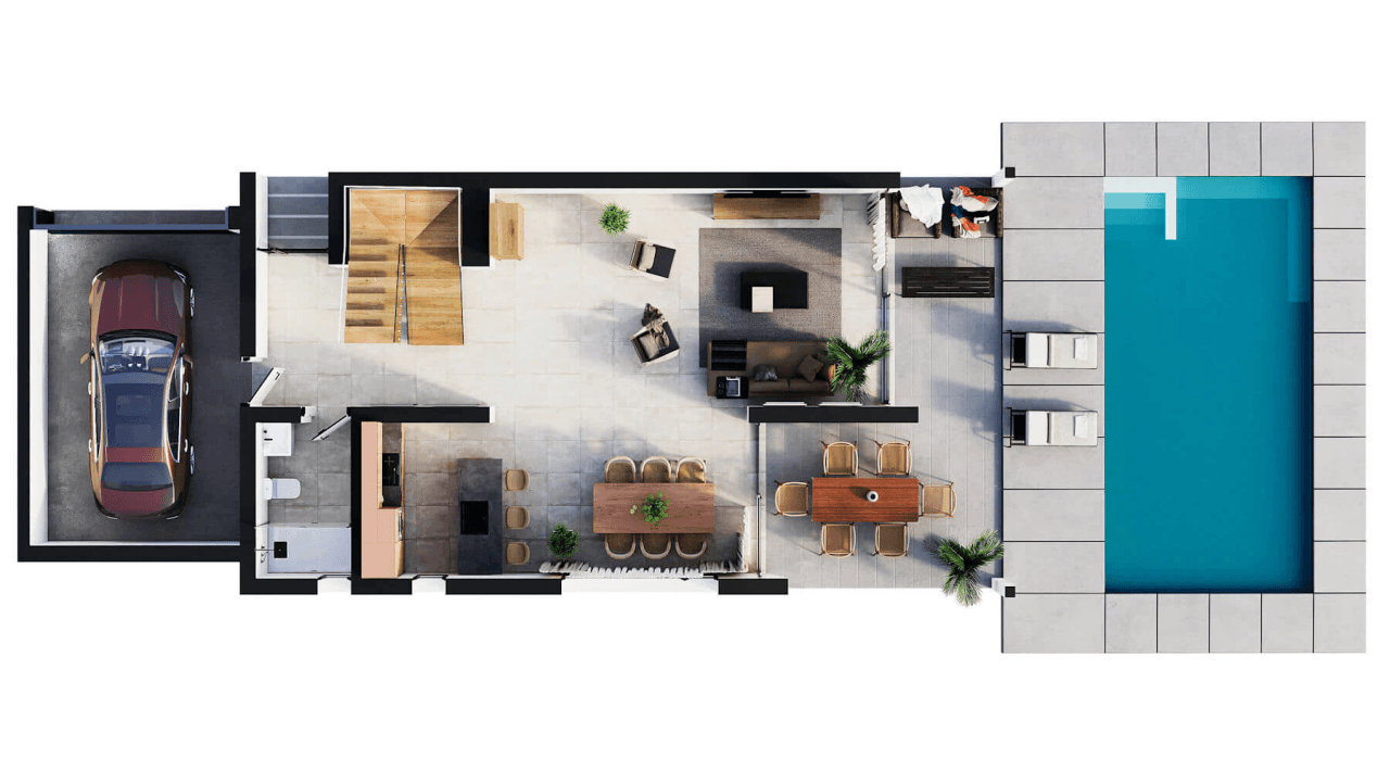 Nieuwe villa met privézwembad en open uitzicht in Calpe - Oplevering 2026