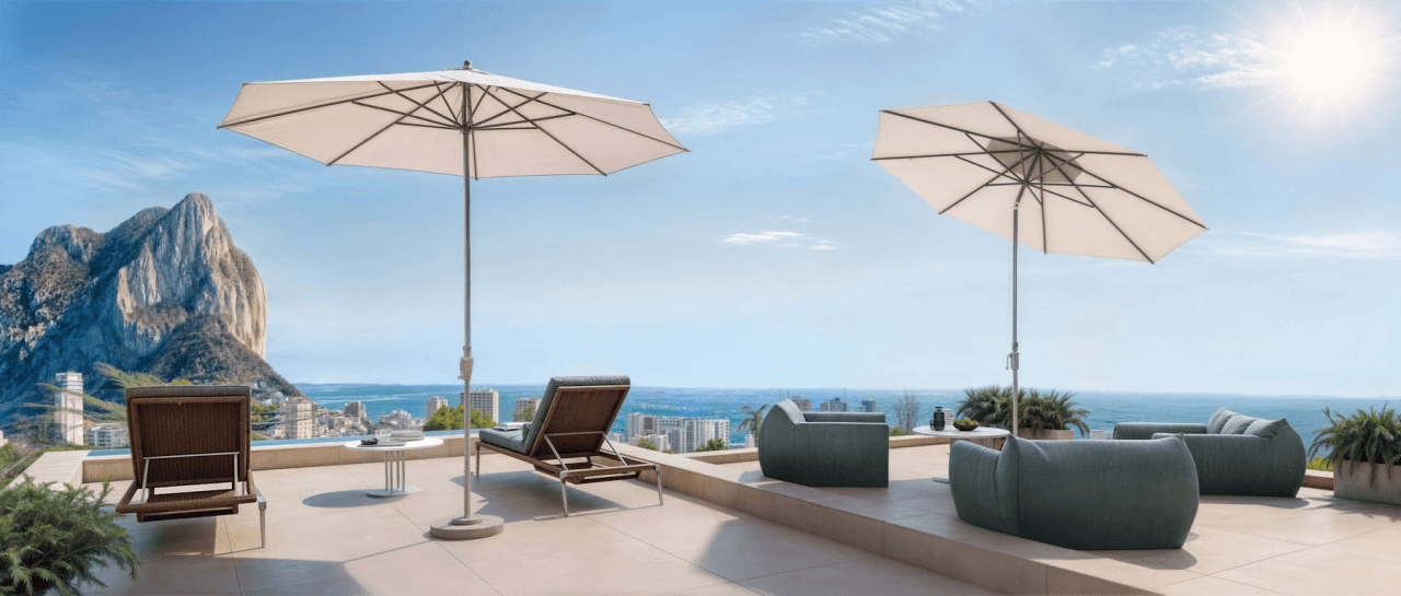 Nieuwe villa met privézwembad en open uitzicht in Calpe - Oplevering 2026