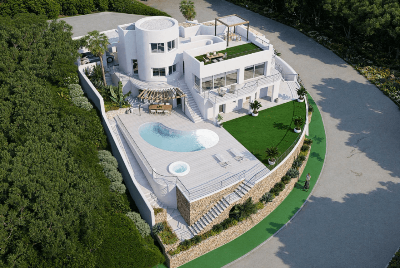 Luxe villa met spectaculair zeezicht in Altea Hills