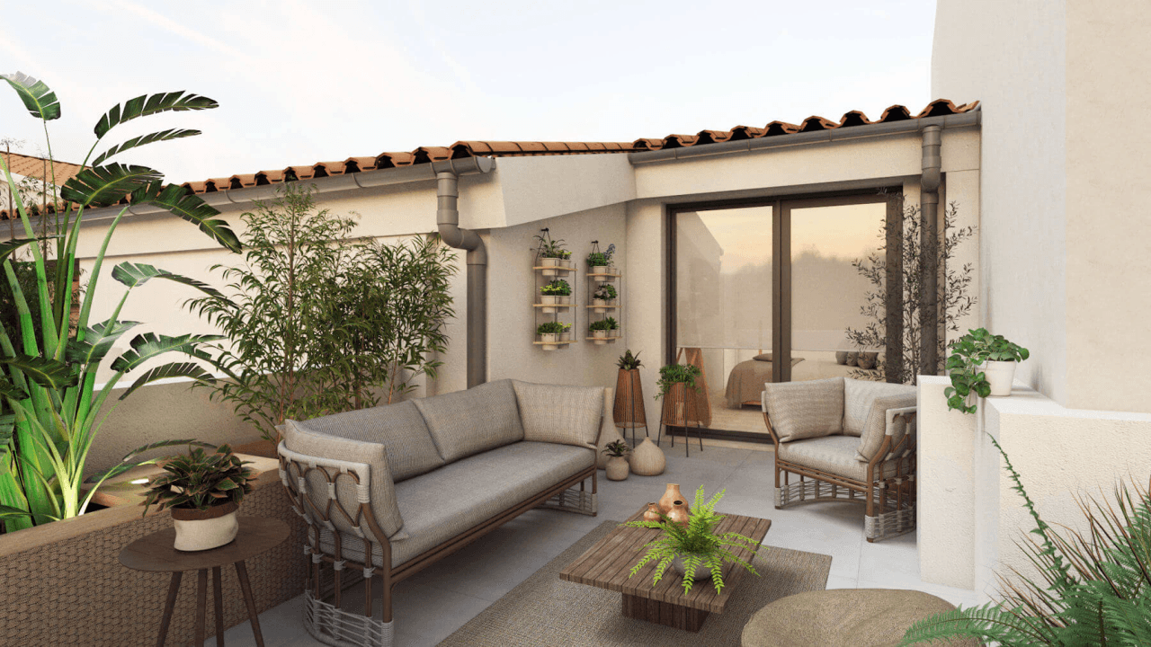 Nieuwe bouw: duplex penthouse met drie slaapkamers en privéterras in El Cabanyal